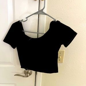 Black crop top
